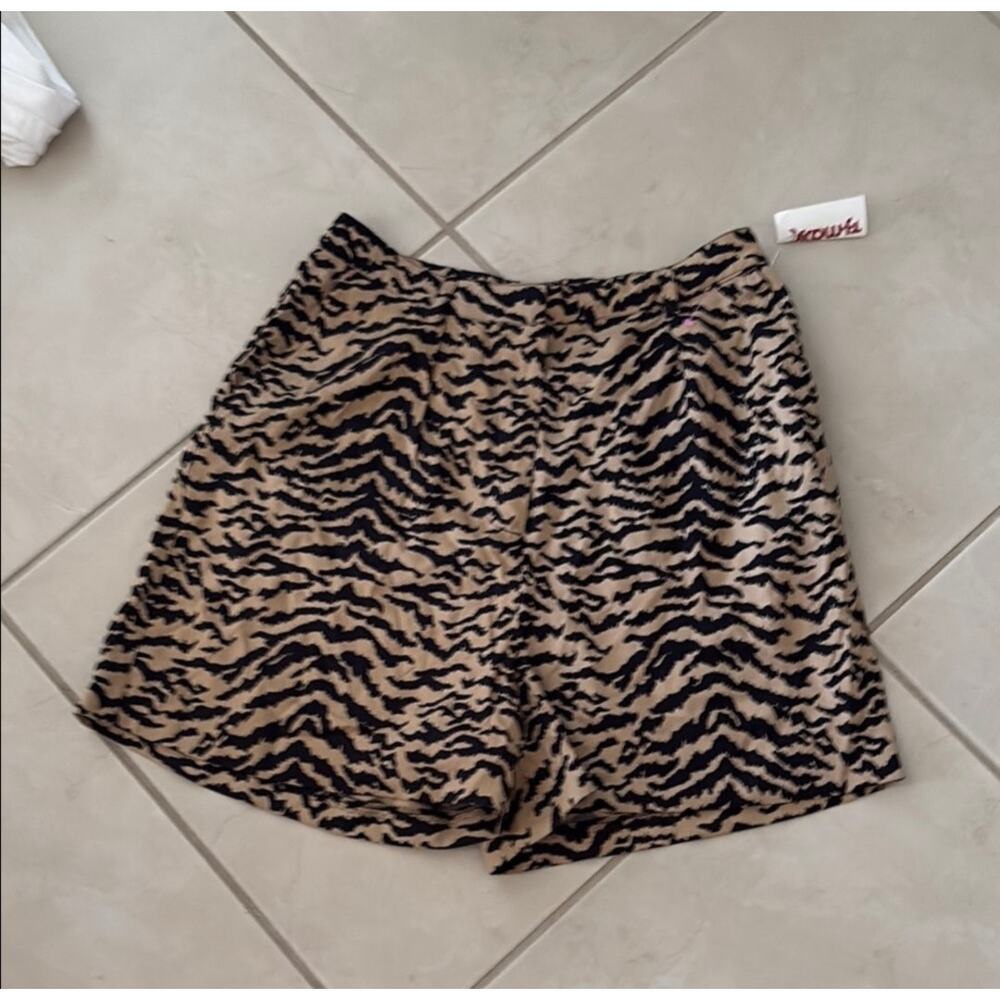NWT Women's Good American Animal Print Skirt/Shorts Size 6 - Picture 2 of 5